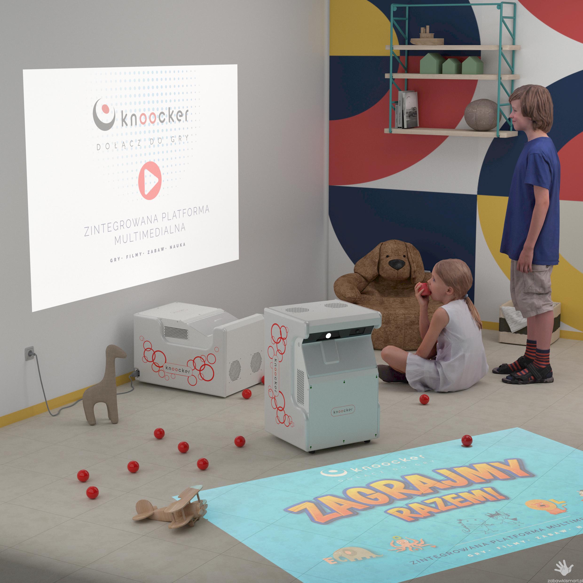 Wielofunkcyjna tablica multimedialna Knoocker Box- wersja Wall & Floor - obrazek 6