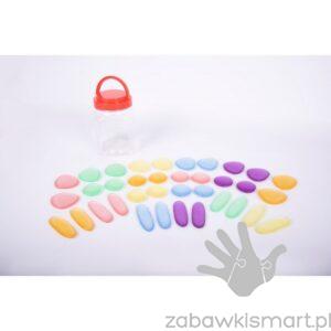 Przezroczyste kolorowe kamyki- EDX