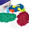 Kolorowy piasek kinetyczny Adam Toys- 3 kg z foremkami lody