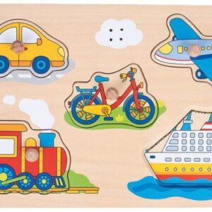 Puzzle z dźwiękiem Goki- Pojazdy