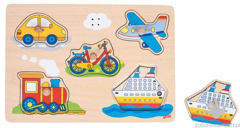 Puzzle z dźwiękiem Goki- Pojazdy - obrazek 2