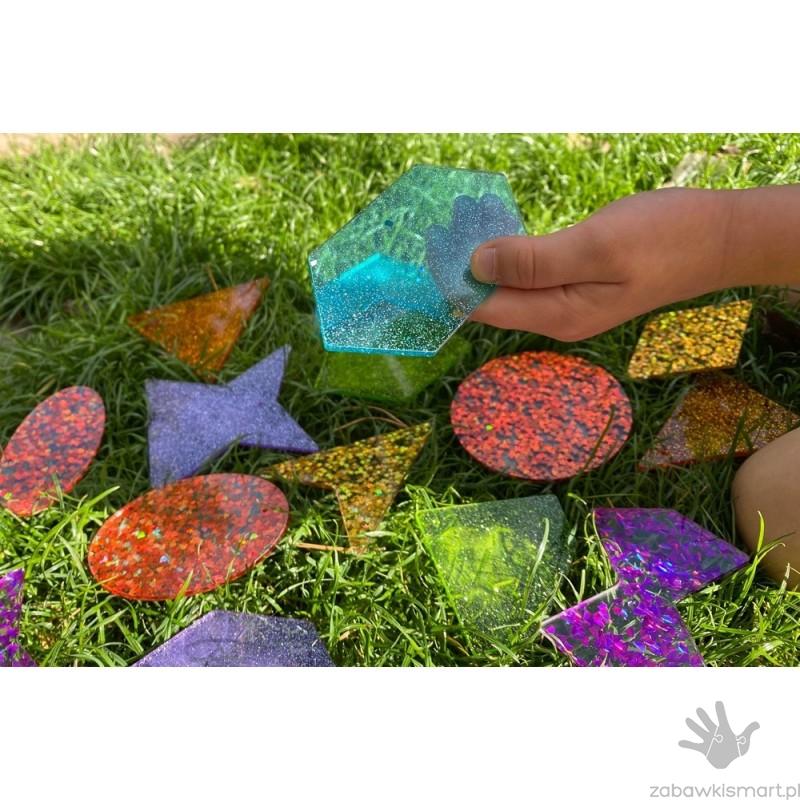 Błyszczące kształty z brokatem- TickiT - obrazek 2