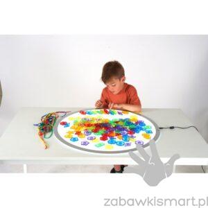 Zestaw przezroczystych figur do przewlekania- TickiT