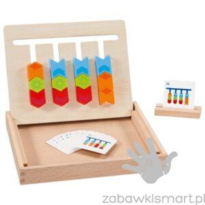 Tablica do sortowania kształtów i kolorów w pudełku- Goki