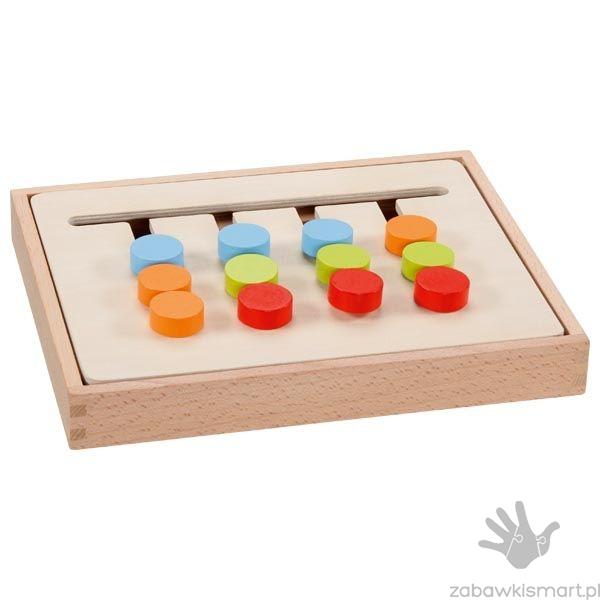 Tablica do sortowania kształtów i kolorów w pudełku- Goki - obrazek 2