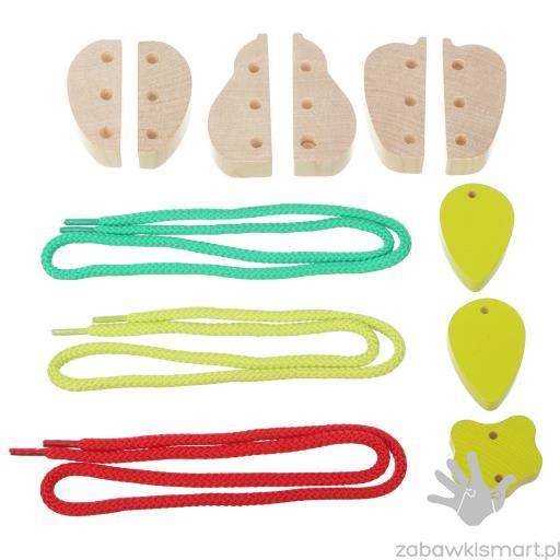 Drewniana przeplatanka JABŁUSZKO- Cubika - obrazek 2