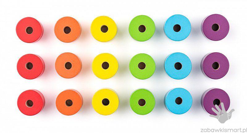 Duże korale do nawlekania- Woody (60 elementów) - obrazek 6