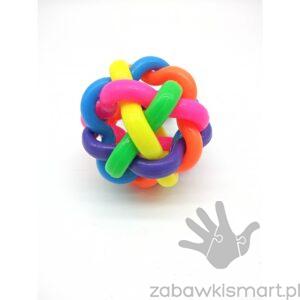 Tęczowa piłeczka fi 7 cm- kolorowe tangle