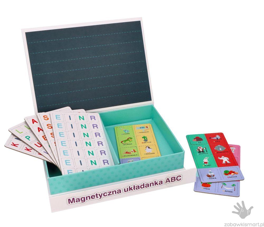 Układanka magnetyczna ABC z literkami i obrazkami- Adam Toys - obrazek 2