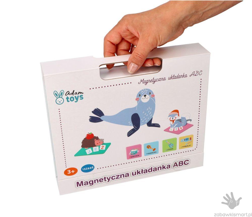 Układanka magnetyczna ABC z literkami i obrazkami- Adam Toys - obrazek 6