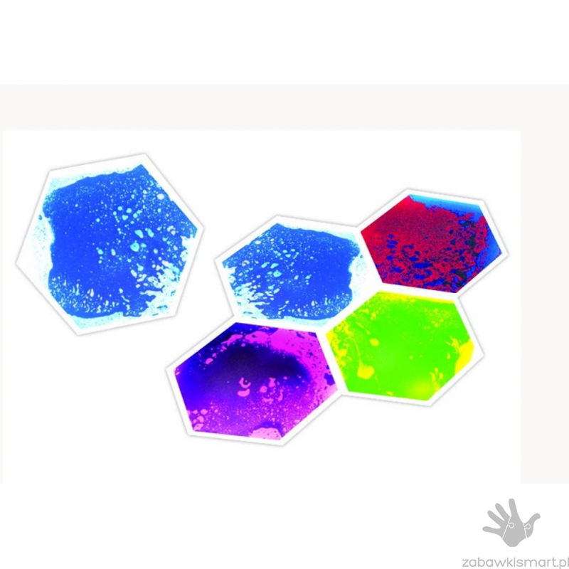 Sensoryczne płytki podłogowe- zestaw 4 szt. (sześciokąty) - obrazek 2