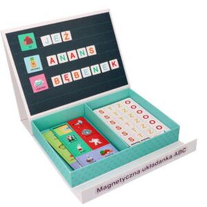 Układanka magnetyczna ABC z literkami i obrazkami- Adam Toys