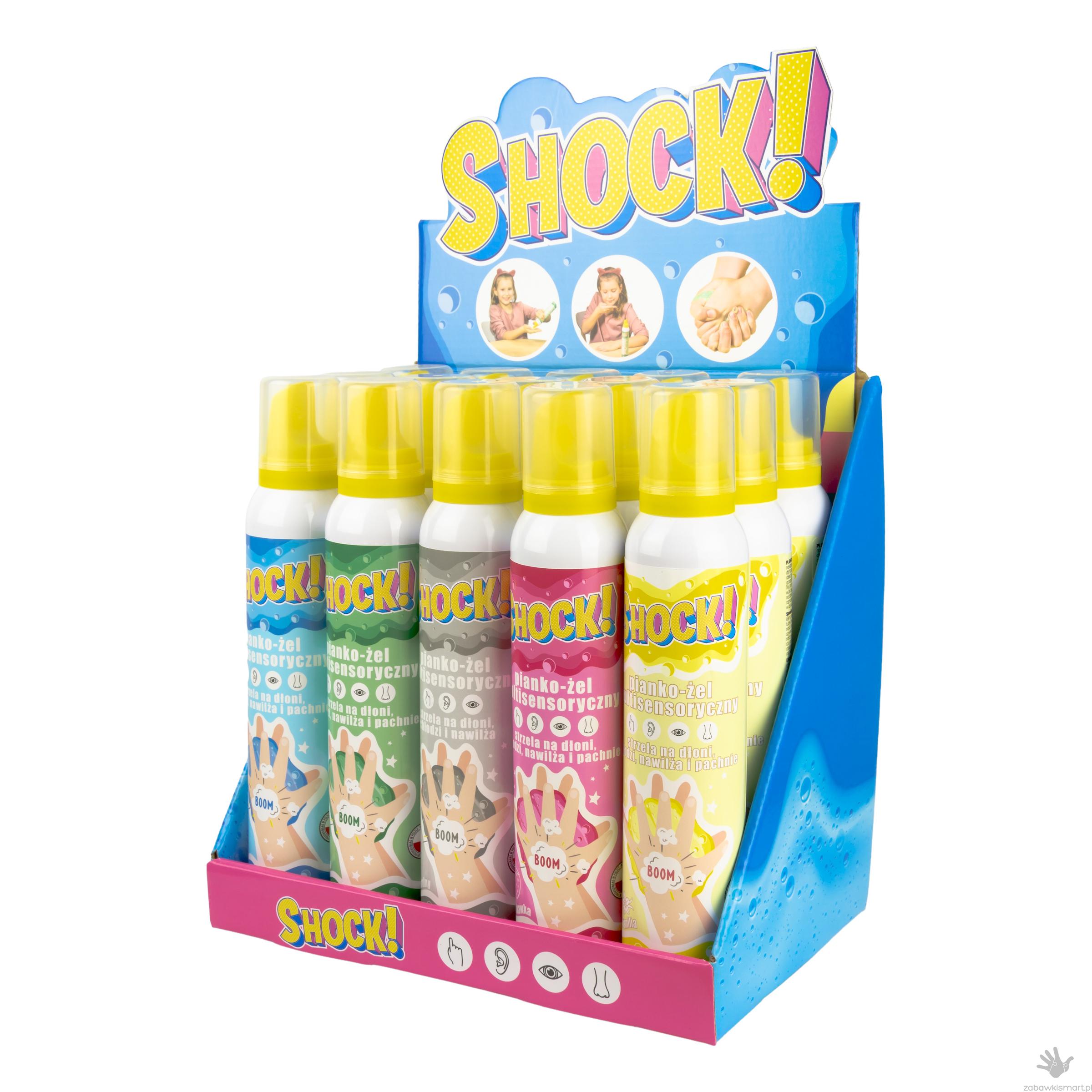 SHOCK DISPLAY TUBAN– 15 szt. multisensoryczny pianko- żel - obrazek 2