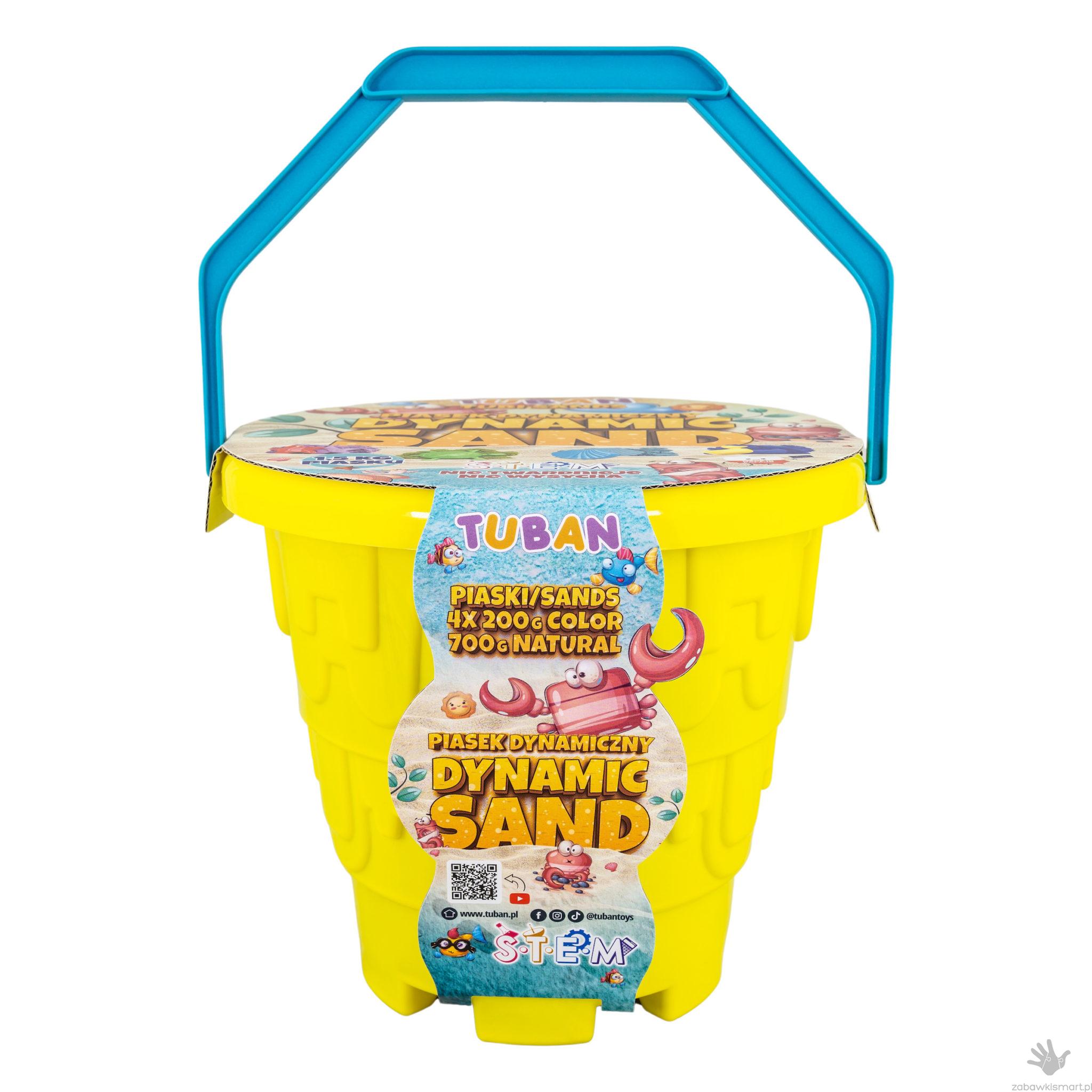 Piasek dynamiczny Tuban- zestaw Plaża z wiaderkiem