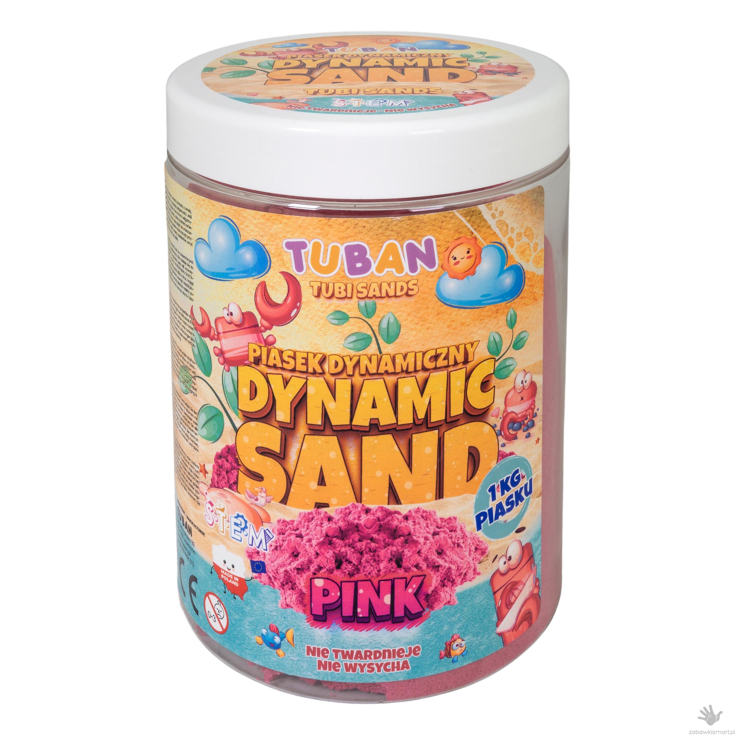 Piasek dynamiczny Tuban-1kg różowy