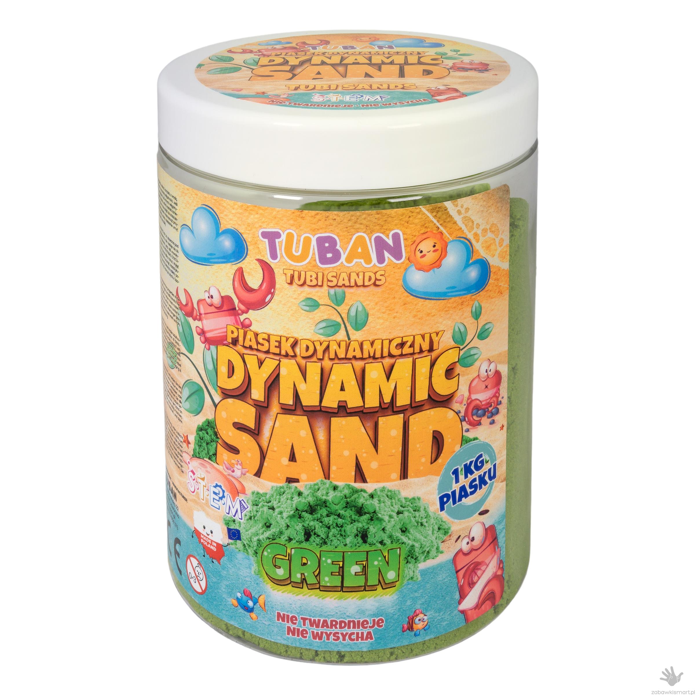 Piasek dynamiczny Tuban-1kg zielony