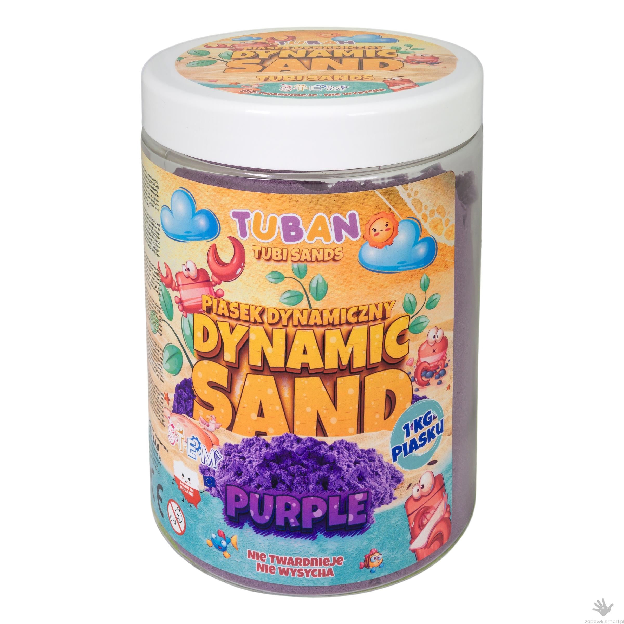 Piasek dynamiczny Tuban-1kg fioletowy