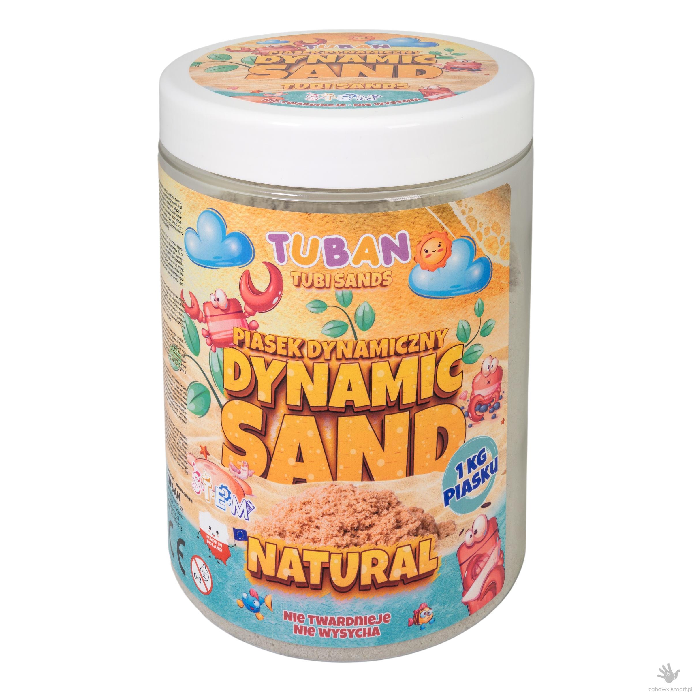 Piasek dynamiczny Tuban-1kg naturalny