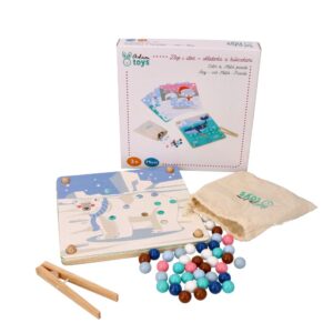 Układanka z kuleczkami Adam Toys- ZŁAP I UŁÓŻ ZWIERZĘTA ARKTYKI