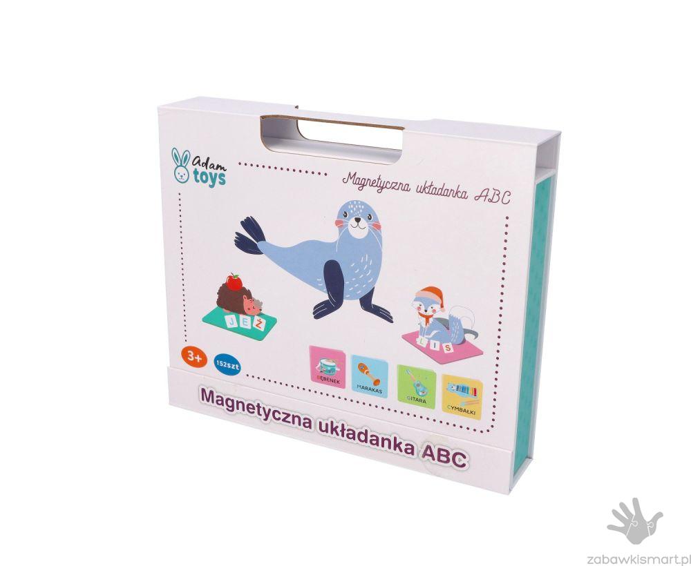 Układanka magnetyczna ABC z literkami i obrazkami- Adam Toys - obrazek 5