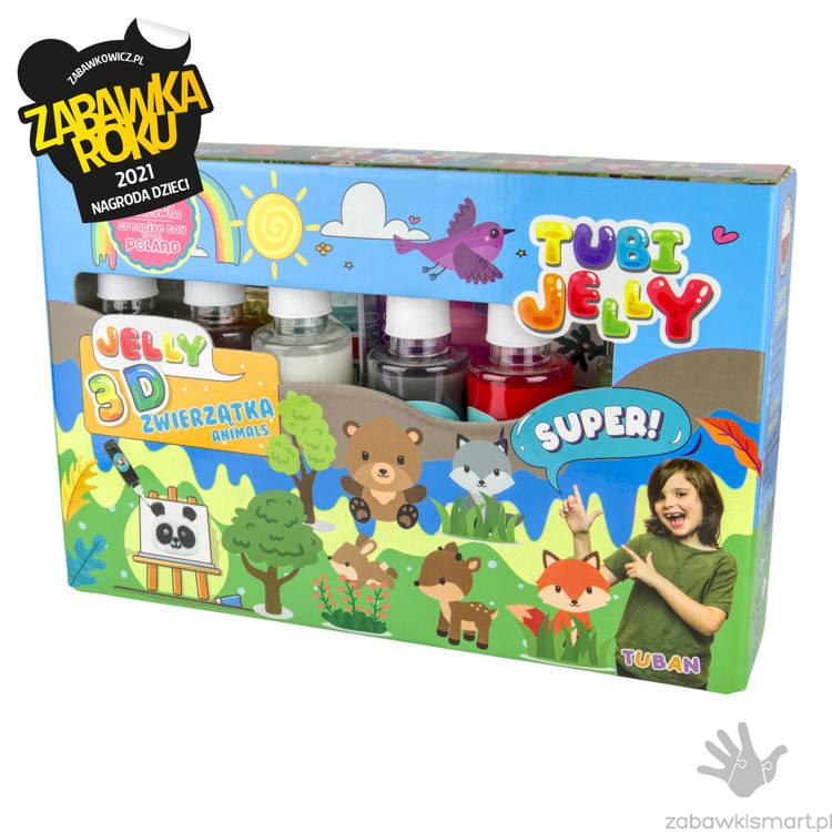 Zestaw Tubi JELLY TUBAN 6 kolorów- ZWIERZĄTKA