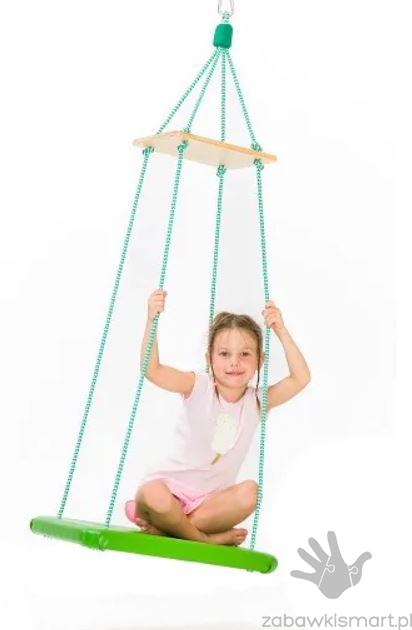 Huśtawka terapeutyczna z zabezpieczeniem- mała (obicie sztuczna skóra)