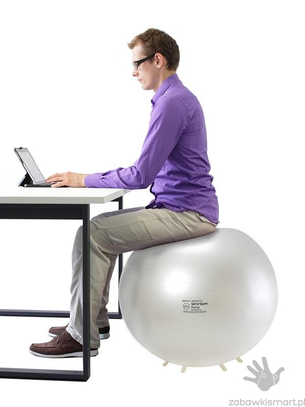 Piłka do siedzenia ABS Gymnic- 65 cm - obrazek 4