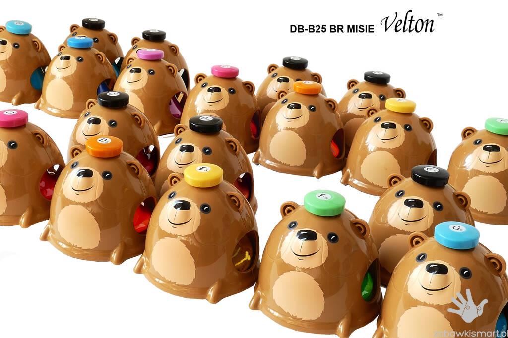 Dzwonki chromatyczne edukacyjne naciskane- zestaw MISIE Velton - obrazek 2