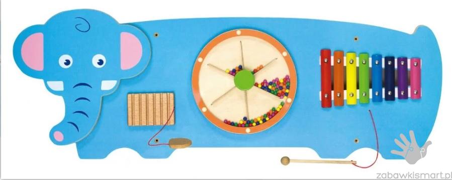 Wielofunkcyjny panel ścienny Viga- SŁOŃ