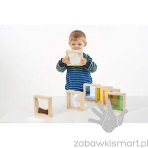 Tęczowe klocki TickiT- kwadraty