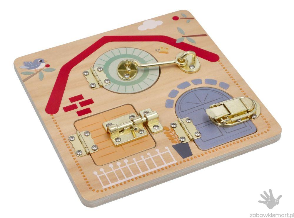 Tablica z zamknięciami Adam Toys- Dzieci świata - obrazek 4