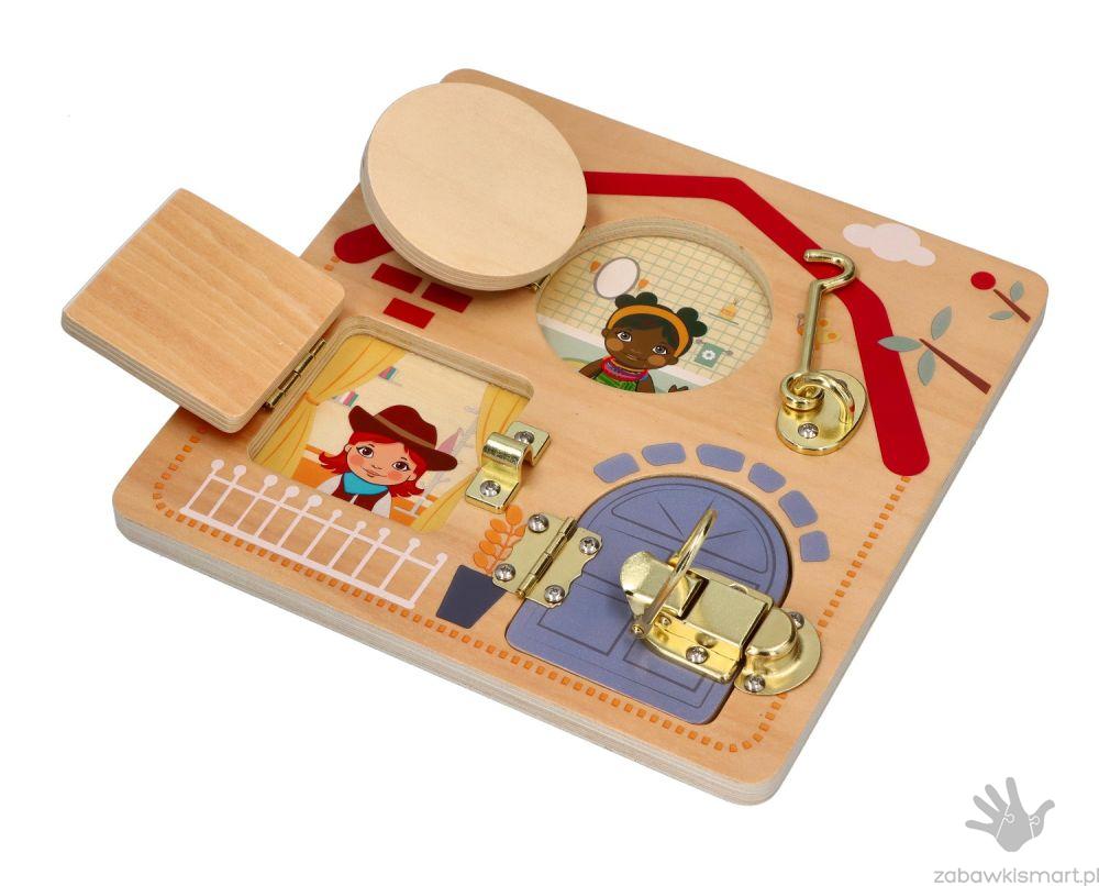 Tablica z zamknięciami Adam Toys- Dzieci świata - obrazek 2