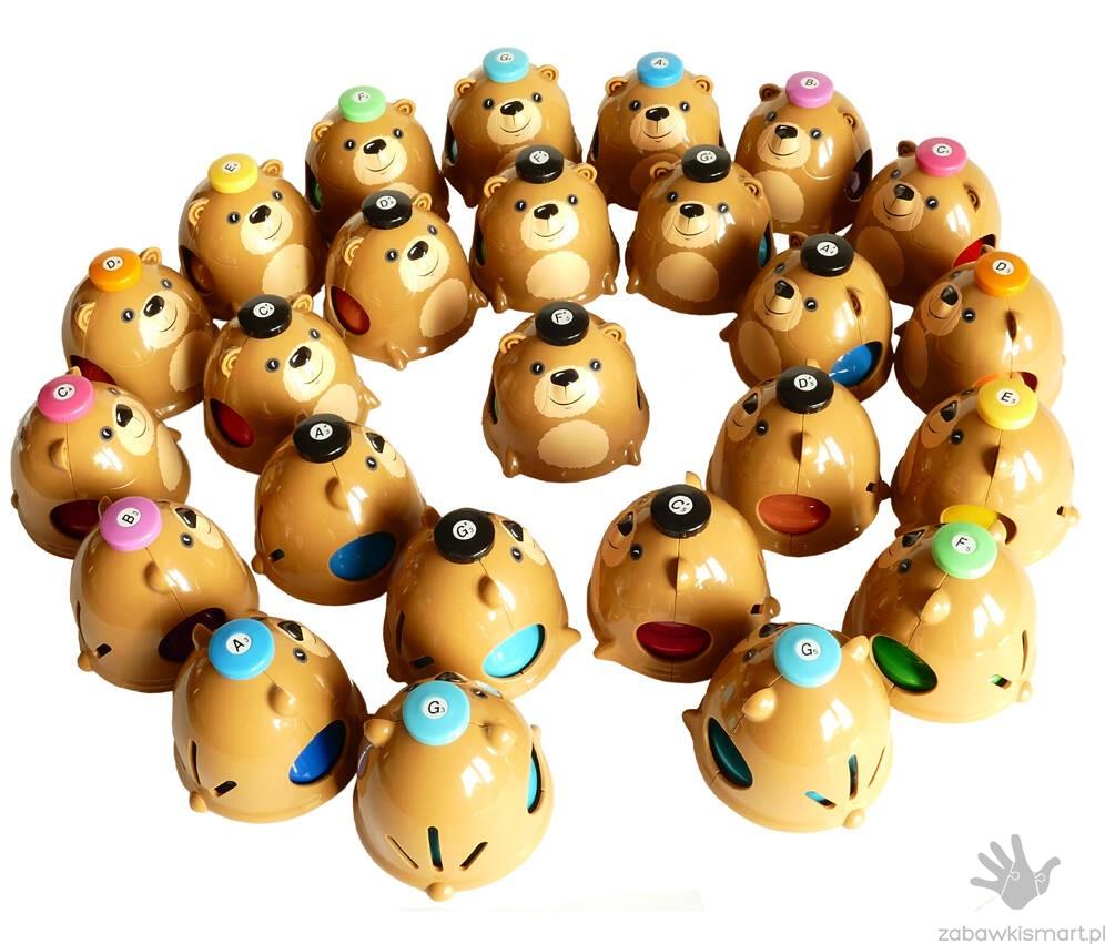 Dzwonki chromatyczne edukacyjne naciskane- zestaw MISIE Velton