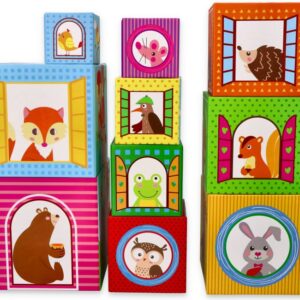 Układanka, klocki leśne- Lelin