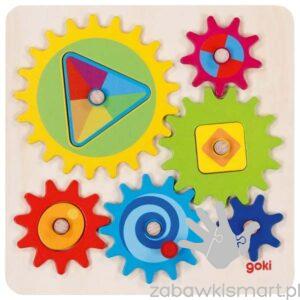 Układanka kształty i koła zębate- Goki