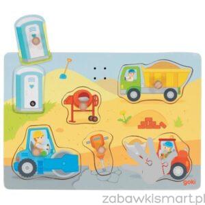 Puzzle z dźwiękiem Goki- Plac budowy
