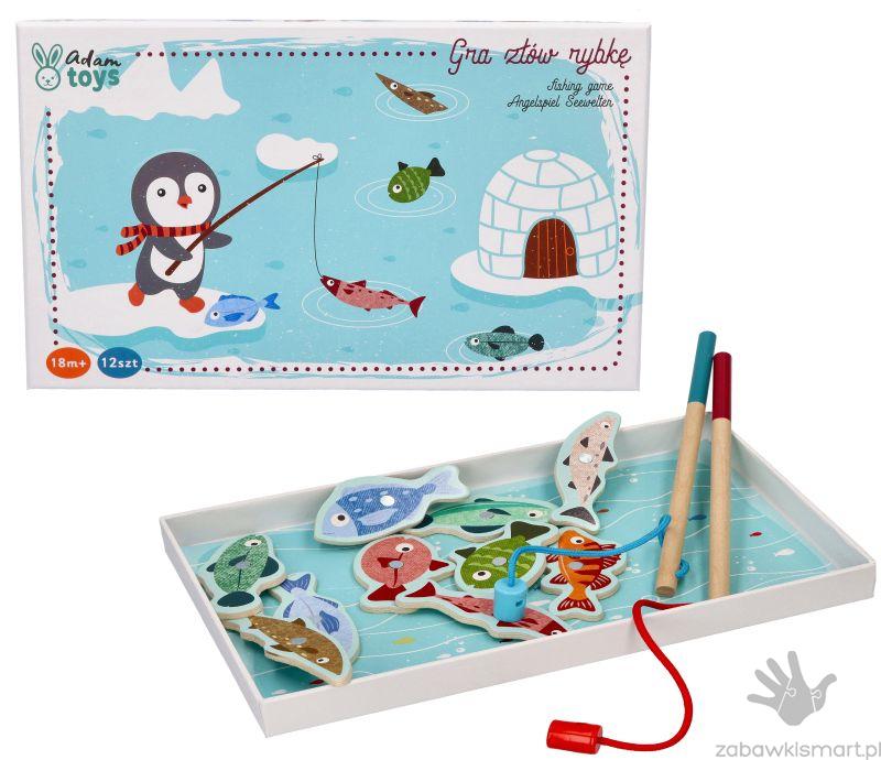 Gra magnetyczna Pingwin na rybach- Adam Toys
