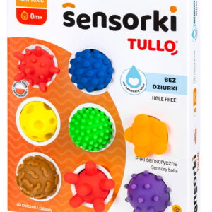 Sensoryczne piłki Tullo Sensorki- 8 szt.