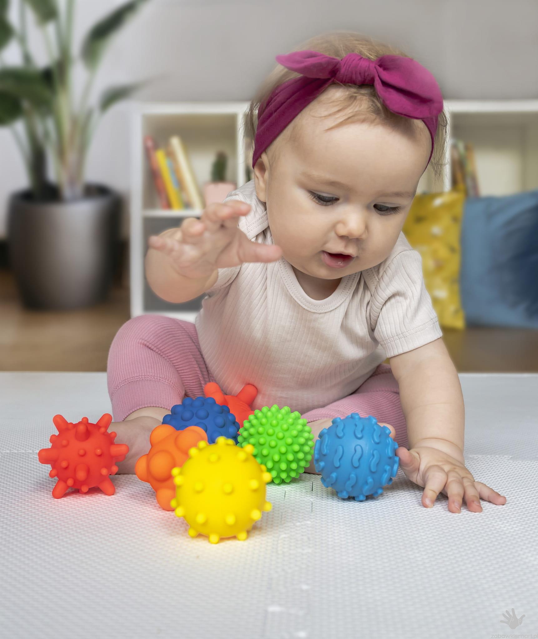 Sensoryczne piłki Tullo Sensorki- 8 szt. - obrazek 2