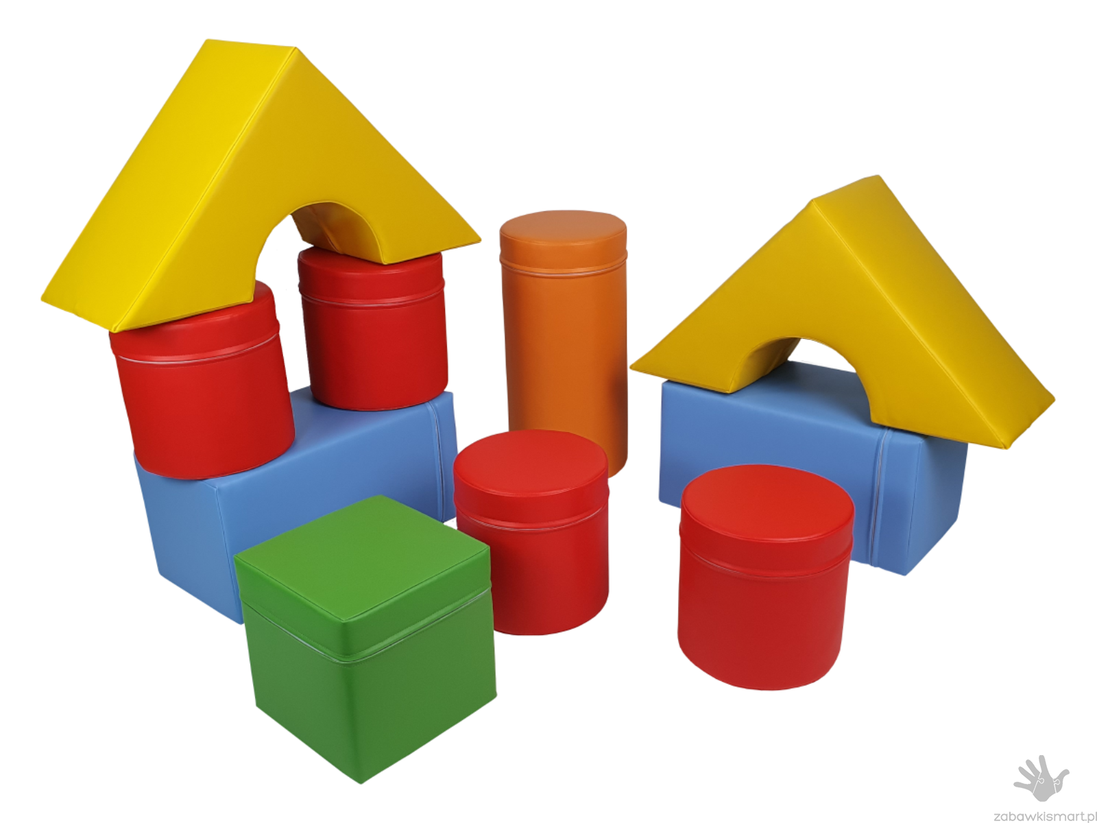 Zestaw piankowy- kształtki rehabilitacyjne (10 elementów) - obrazek 2