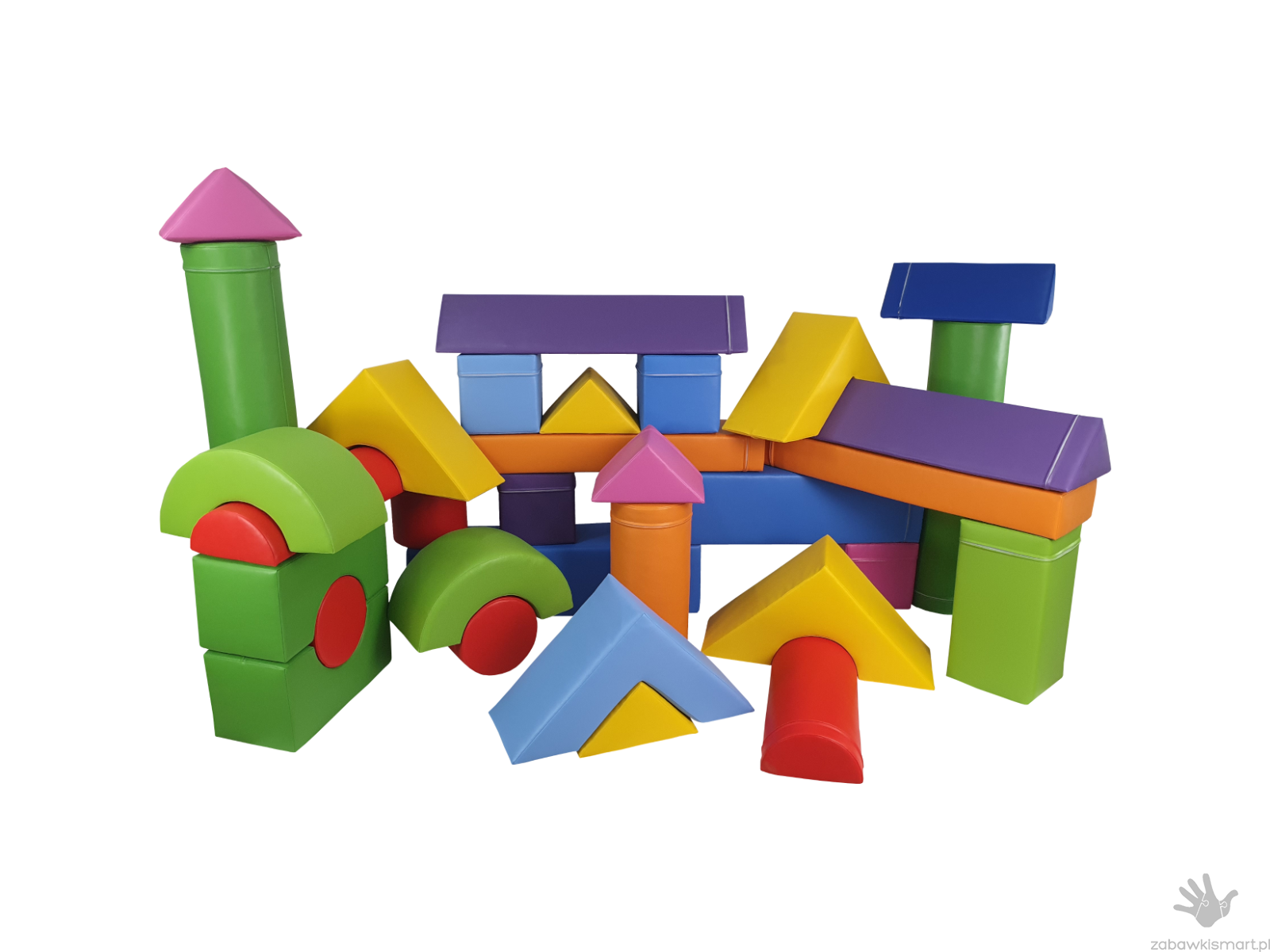 Zestaw piankowy- kształtki rehabilitacyjne (33 elementów) - obrazek 2