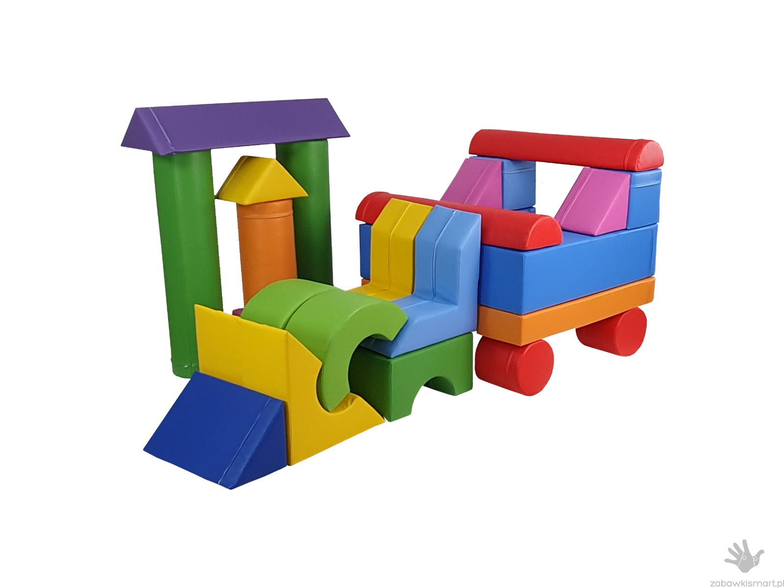 Zestaw piankowy- kształtki rehabilitacyjne (33 elementów)