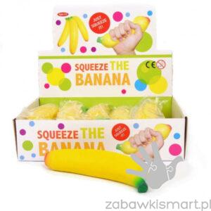 Gniotek banan Robetoy- 18 cm