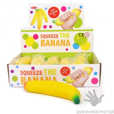 Gniotek banan Robetoy- 18 cm