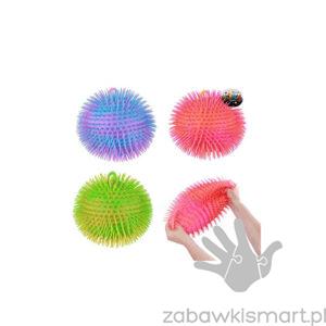 Piłka sensoryczna- dwukolorowa włochatka 28 cm