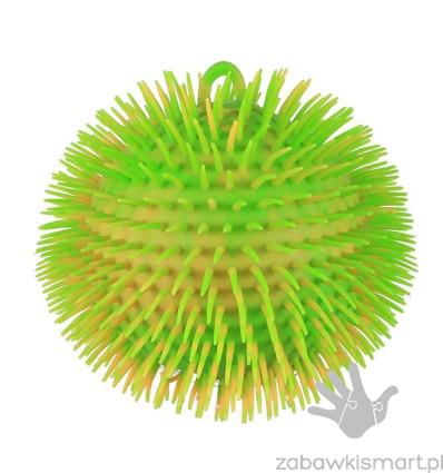 Piłka sensoryczna- dwukolorowa włochatka 28 cm - obrazek 3
