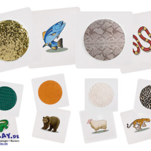 Zestaw kart dotykowych Eduplay- skóry zwierząt