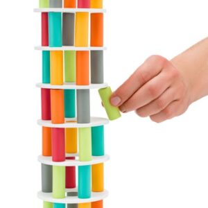 Kolorowa wieża Woody- gra Pisa