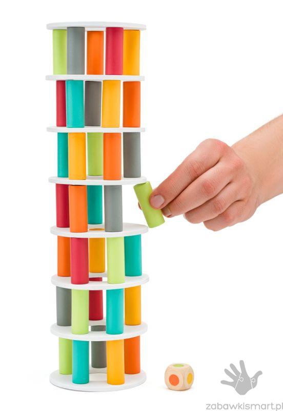 Kolorowa wieża Woody- gra Pisa