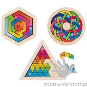 Zestaw układanek Treser mózgu- Goki (zestaw 3 szt.)